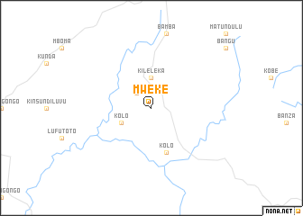 map of Mweke