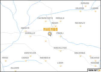 map of Mwemba