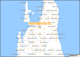 map of Mwembe Kiwete