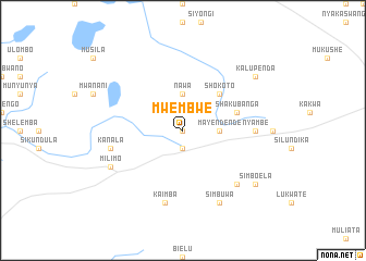 map of Mwembwe