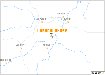 map of Mwenda-Mukose