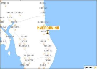 map of Mwenda Wima