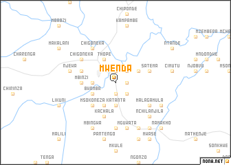 map of Mwenda