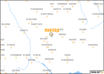 map of Mwendo