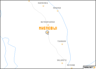 map of Mwene-Biji