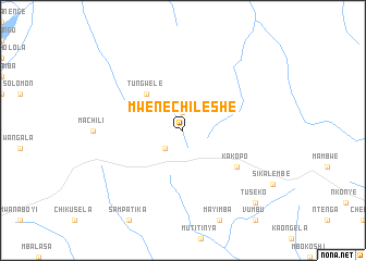 map of Mwene Chileshe