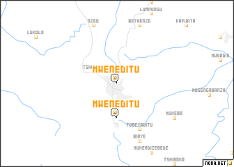 map of Mwene-Ditu