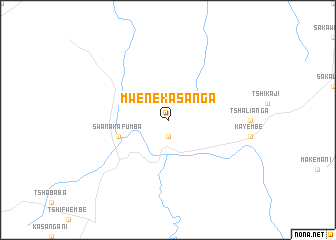 map of Mwene-Kasanga