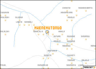 map of Mwene Mutondo