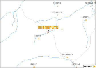 map of Mwene Putu