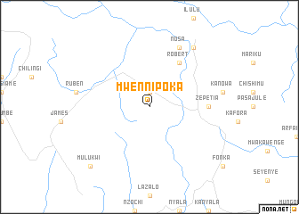 map of Mwennipoka