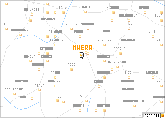 map of Mwera