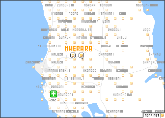 map of Mwera