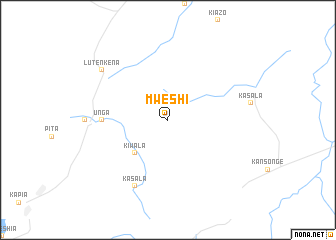 map of Mweshi