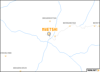 map of Mwetshi