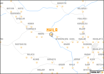 map of Mwila