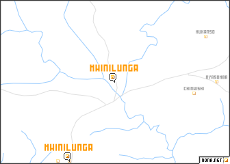 map of Mwinilunga