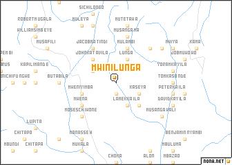 map of Mwini Lunga