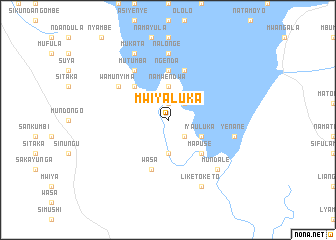 map of Mwiyaluka