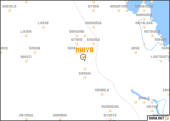 map of Mwiya