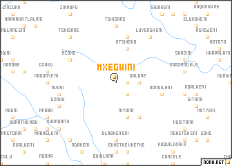 map of Mxegwini