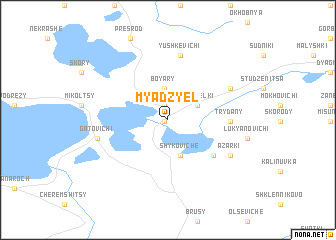 map of Myadzyel