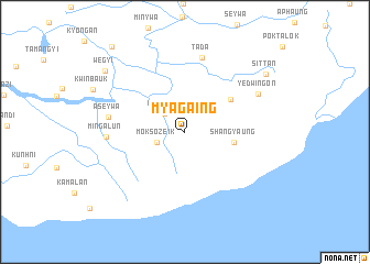 map of Myagaing