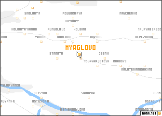 map of Myaglovo