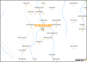 map of Myaingkon