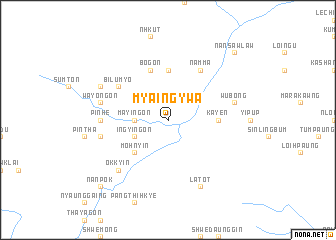 map of Myaingywa