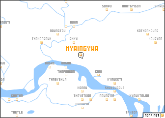 map of Myaing Ywa
