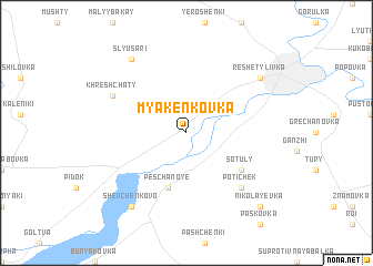 map of Myakenkovka