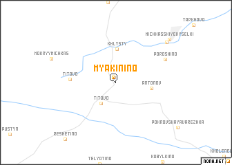 map of Myakinino