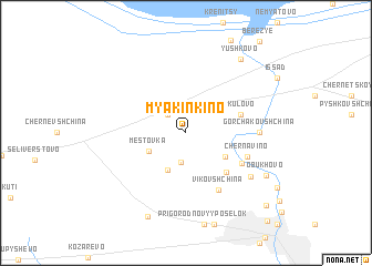 map of Myakinkino