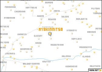 map of Myakinnitsa