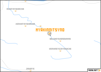 map of Myakinnitsyno