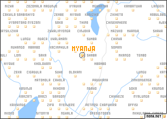 map of Myanja