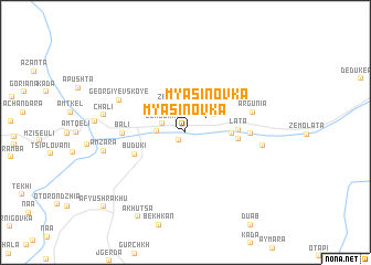 map of Myasinovka