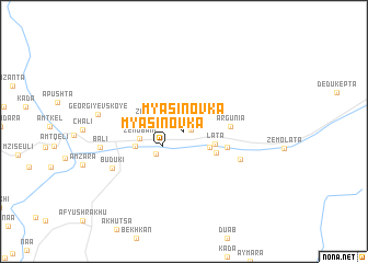 map of Myasinovka