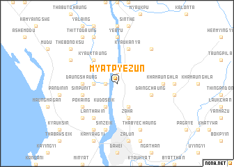 map of Myatpyezun