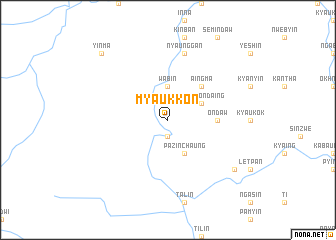 map of Myaukkôn