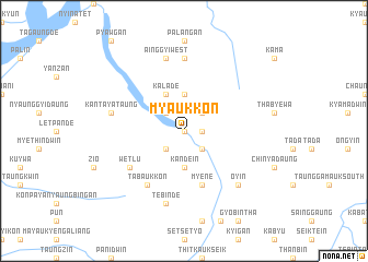 map of Myaukkon