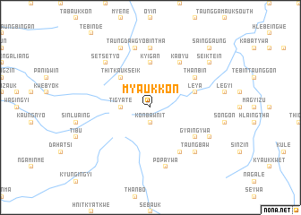 map of Myaukkon