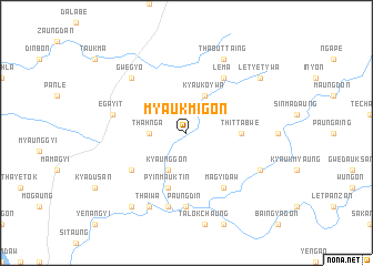 map of Myaukmigon