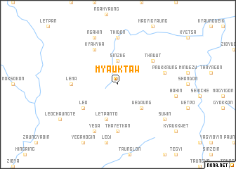 map of Myauktaw