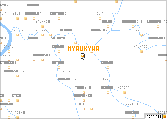 map of Myauk-ywa