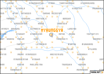 map of Myaunggya