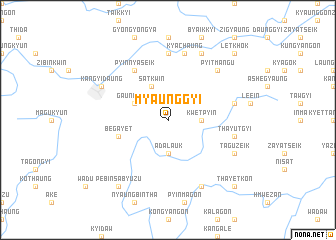 map of Myaunggyi