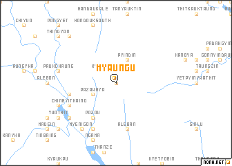 map of Myaung-u