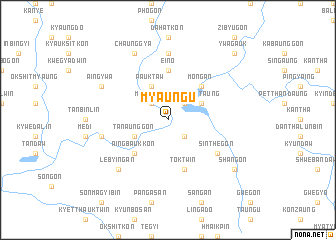 map of Myaungu